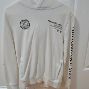 Abercrombie & Fitch White Hoodie Size XS